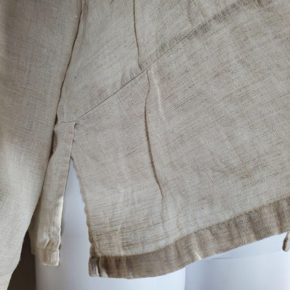 Flax linen button down top - Picture 8 of 10